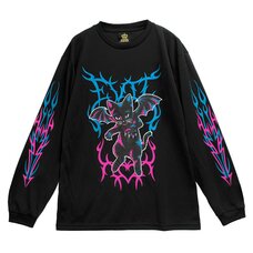 LISTEN FLAVOR Fallen Angel's Black Cat Long Sleeve T-Shirt