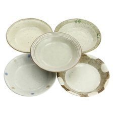Elegant Mino Ware Forest Curry Plate Set