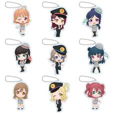 Love Live! Series Asia Tour 2024 Our Story, Our Dreams in Yokohama Trading Acrylic Keychain Aqours (1 Pack)