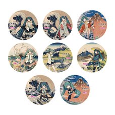 Katsushika Hokusai x Hatsune Miku Pinback Button Box Set (Re-run)
