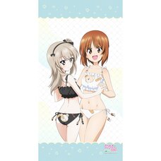 Girls und Panzer das Finale Bath Towel Miho Nishizumi & Alice Shimada