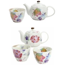 Hana Tsumi Mino Ware Teapot Sets