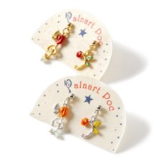 Palnart Poc Floral Music Note Earrings