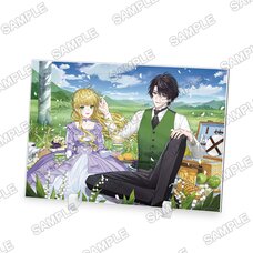 Kadokawa Beans Bunko 24th Anniversary Celebration Isekai Kara Seijo ga Kuru You Nanode, Jamamono wa Kieyou to Omoimasu Acrylic Illustration Plate