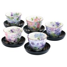 Hana Kobo Mino Ware Teacup & Saucer Set