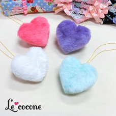 Le cocone Big Heart Fake Fur Necklace