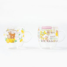 A Basketful of Lemons Rilakkuma Heat-Resistant Glass Mugs