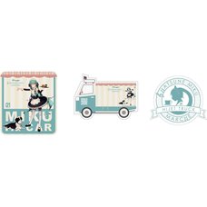 DBC x Hatsune Miku Marche Truck Ver. Miku in Car Sticker Set (Set of 3)