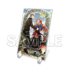 Spice and Wolf Light Novel Series 20th Anniversary Foil-stamped Acrylic Plate Key Visual