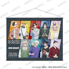 TV Anime Wind Breaker B2 Tapestry Together with Plushies Ver.