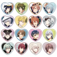 IDOLiSH7 Heart-shaped Tin Badge B's-LOG Collection Complete Box Set