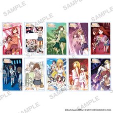 A Certain Scientific Railgun Comic Series Tradable Acrylic Card A Complete Box Set