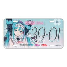 Racing Miku 2026 Number Plate Style Aluminum Plate