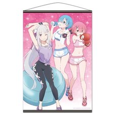 Re:Zero -Starting Life in Another World- B2 Tapestry Emilia & Rem & Ram
