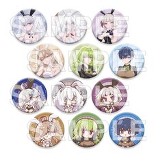 Playing Death Games to Put Food on the Table Tradable Tin Badge Candle Woods ver. Complete Box Set