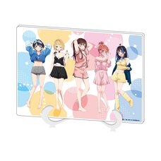 Rent-A-Girlfriend Group Design Acrylic Art Board