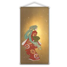 Beauty Looking Back Miku Tapestry