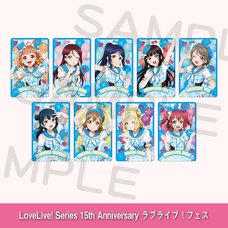 Love Live! Series 15th Anniversary Love Live! Fest Random Foil-stamped Clear Card Aqours (1 Pack)