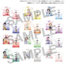 Love Live! Nijigasaki High School Idol Club NIJIGAKU Monthly Songs♪ Pop Up Store Full Graphic T-shirt