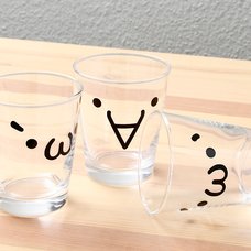 Kaomoji-kun Glass Cups
