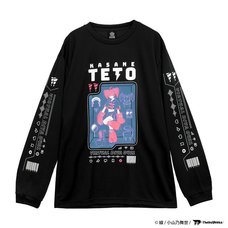 LISTEN FLAVOR Kasane Teto Long Sleeve T-Shirt Black