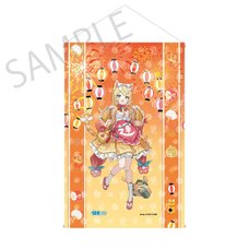 Hatsune Miku x Lucky Cat x Midsummer Kumagaya Tapestry Kagamine Rin Art by Icomochi