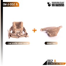 GM-J-002-A Set of Tactical Vest and Waist Bag for 1/12 Scale Action Figures