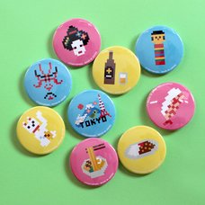 Tokyo Pixel Can Badge Collection