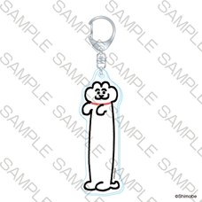 Neko to Shimobe Slightly Long Acrylic Key Chain Stretchy Cat