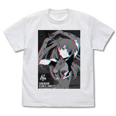 Evangelion Asuka Langley Shikinami White Graphic T-Shirt
