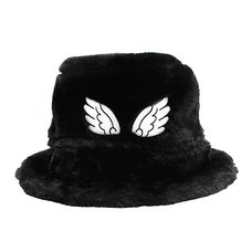 LISTEN FLAVOR Angel Wings Fur Bucket Hat