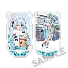 Snow Miku x Hirohako Pirouette Acrylic Stand Hakodate Snow Miku Art by Sakanahen