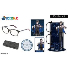 NIJISANJI VOLTACTION Collaboration Glasses Shikinagi Akira Model & Goods Set