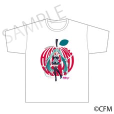 Hatsune Miku x Hirosaki Apple T-Shirt Art by Asagao Minoru