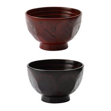 Tortoiseshell Carved Lacquerware Soup Bowl
