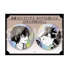 Bungo Stray Dogs Hologram Pin Badge Set B (C108)