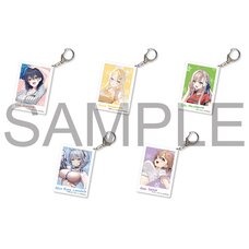 Cheerful Summer Festa! Newly Illustrated Tradable Photo-Style Acrylic Key Chain (1 Piece)