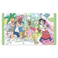 City The Animation Character Rubber Mat Midori Nagumo & Niikura & Wako Izumi