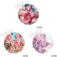 Sakura Miku x Hirohako Mega Tin Badge Stand Hakodate 2025