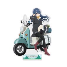 Laid-Back Camp Season 3 Large Acrylic Stand Rin Shima: Break on the Bike Ver.