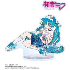 Hatsune Miku x Angel Blue Collaboration Hatsune Miku Art by Wasure Amaharu Big Acrylic Stand Ver. A