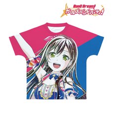 BanG Dream! Girls Band Party! Tae Hanazono Ani-Art Unisex Full Graphic T-Shirt Vol. 4