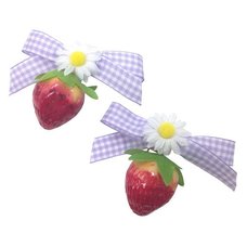 KOKOkim Strawberry & Ribbon Clip-On Earrings