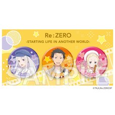 Re:Zero -Starting Life in Another World- Sparkly Tin Badge Set Movie Theater Ver.