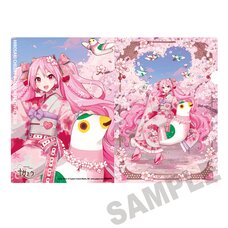 Sakura Miku x Hirosaki Sakura Festival 2026 Clear File Folder Art by iXima
