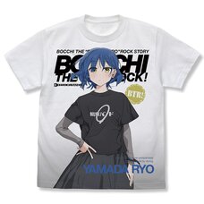 Bocchi the Rock! Ryo Yamada Full Graphic T-Shirt White