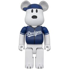 BE@RBRICK MLB x Peanuts Snoopy (Los Angeles Dodgers) 1000％