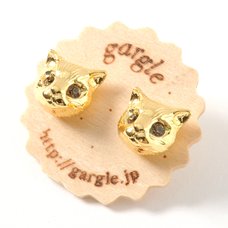 gargle Cat II Gold Earrings