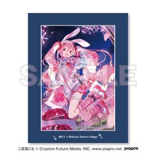 Sakura Miku x Shibuya Sakura Stage Chara Fine Mat Art by Cona Nitanda