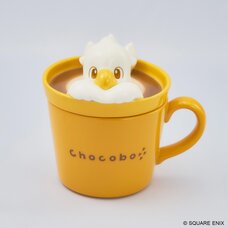 Final Fantasy Latte Art Figure Mug Chocobo